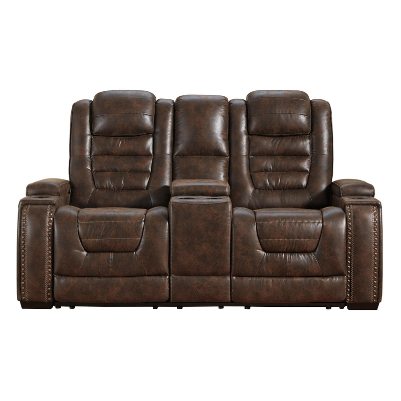 Signature Design by Ashley Game Zone Power Reclining Leather Look Loveseat 3850118 IMAGE 1