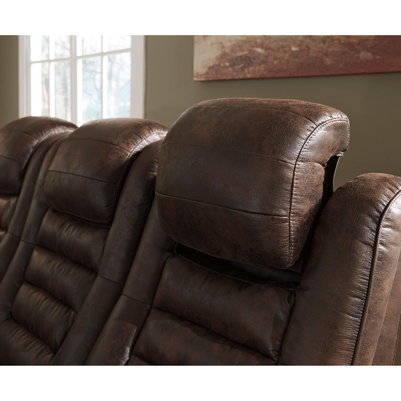Signature Design by Ashley Game Zone Power Reclining Leather Look Loveseat 3850118 IMAGE 8