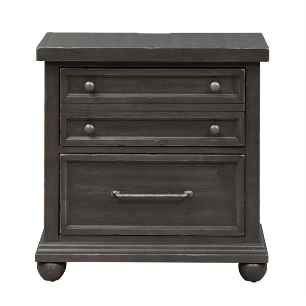 Liberty Furniture Industries Inc. Harvest Home 3-Drawer Nightstand 879-BR61 IMAGE 1