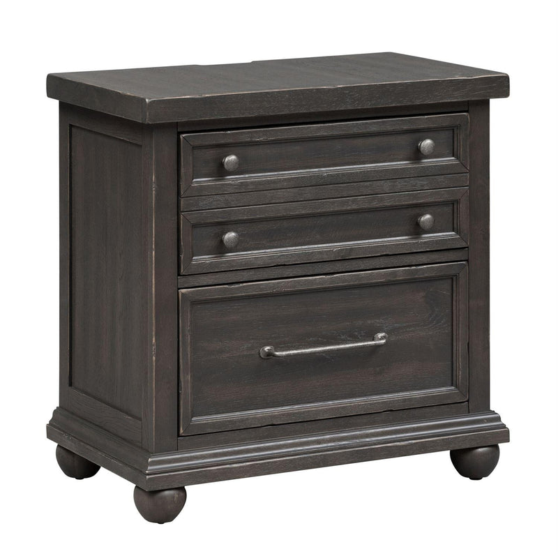 Liberty Furniture Industries Inc. Harvest Home 3-Drawer Nightstand 879-BR61 IMAGE 2