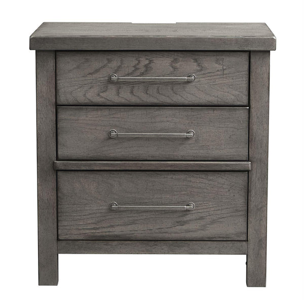 Liberty Furniture Industries Inc. Modern Farmhouse 3-Drawer Nightstand 406-BR61 IMAGE 1