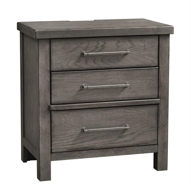 Liberty Furniture Industries Inc. Modern Farmhouse 3-Drawer Nightstand 406-BR61 IMAGE 2