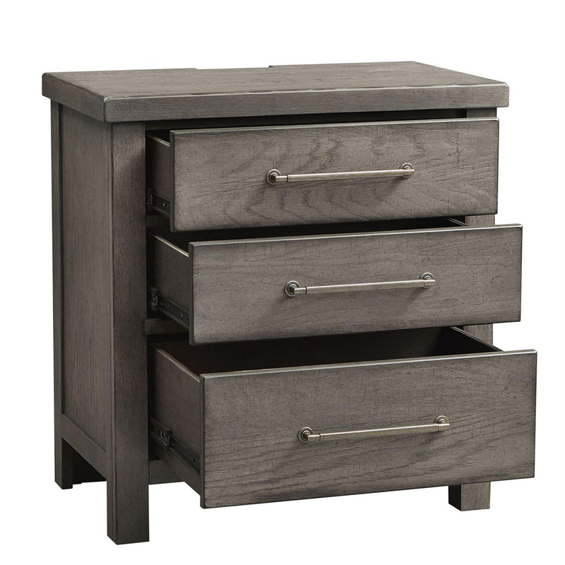 Liberty Furniture Industries Inc. Modern Farmhouse 3-Drawer Nightstand 406-BR61 IMAGE 3
