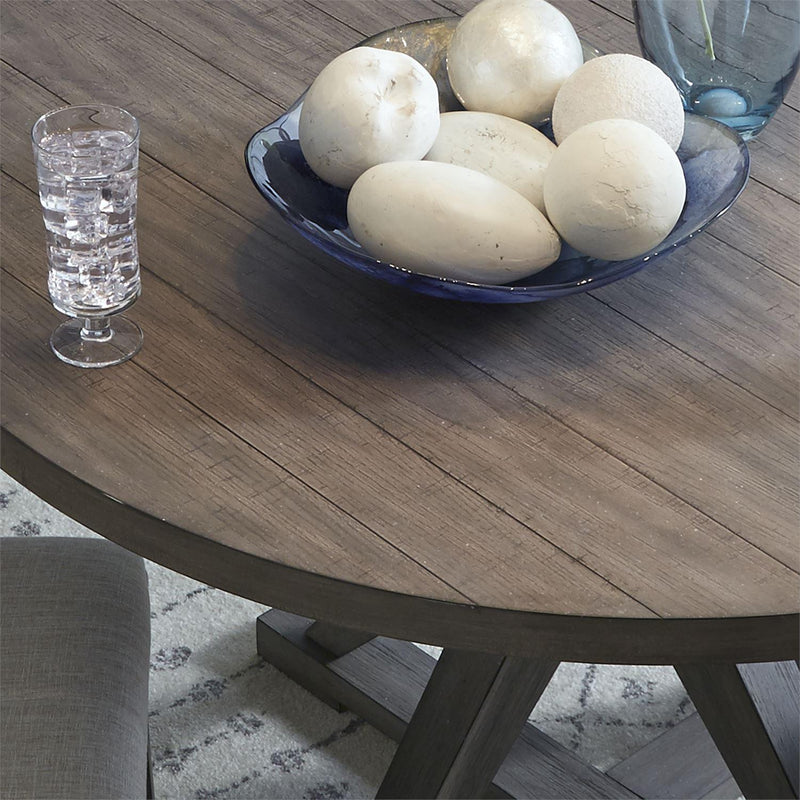Liberty Furniture Industries Inc. Round Crescent Creek Dining Table with Pedestal Base 530-T4848 IMAGE 2