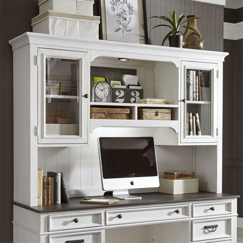 Liberty Furniture Industries Inc. Office Desks Desks With Hutch 417-HOJ-CHS IMAGE 2