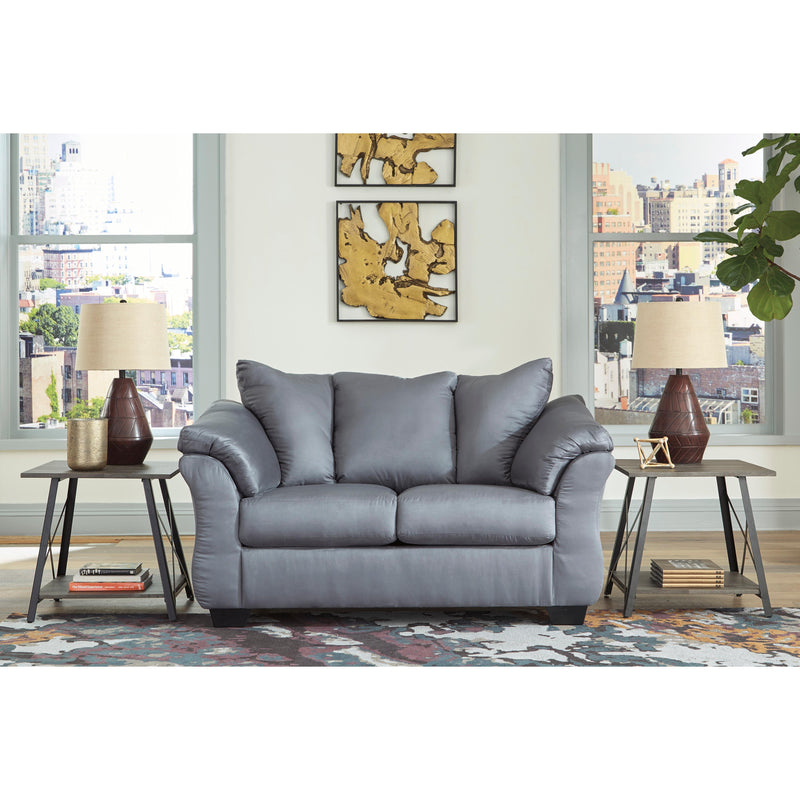 Signature Design by Ashley Darcy Stationary Fabric Loveseat 7500935 IMAGE 2