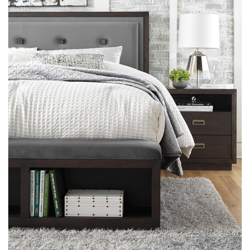 Signature Design by Ashley Hyndell Queen Upholstered Panel Bed with Storage B731-57/B731-54S IMAGE 7