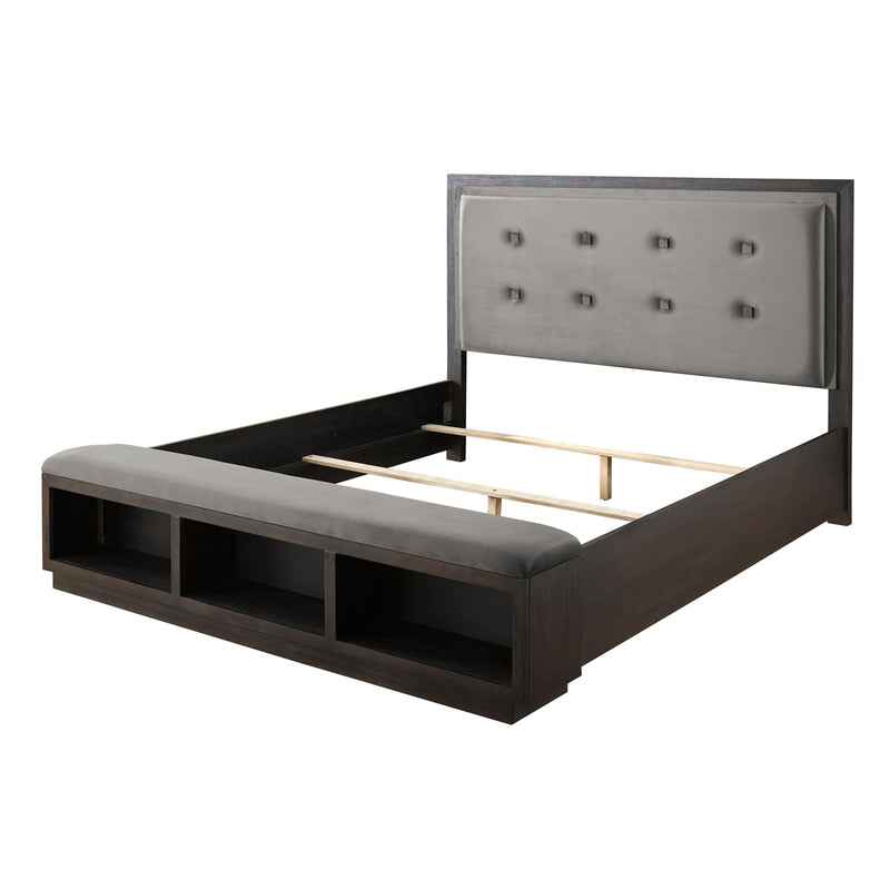 Signature Design by Ashley Hyndell King Upholstered Panel Bed with Storage B731-58/B731-56S IMAGE 2