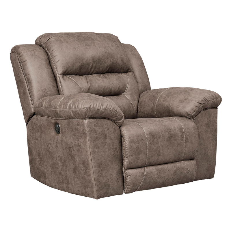 Signature Design by Ashley Stoneland Power Rocker Leather Look Recliner 3990598 IMAGE 2