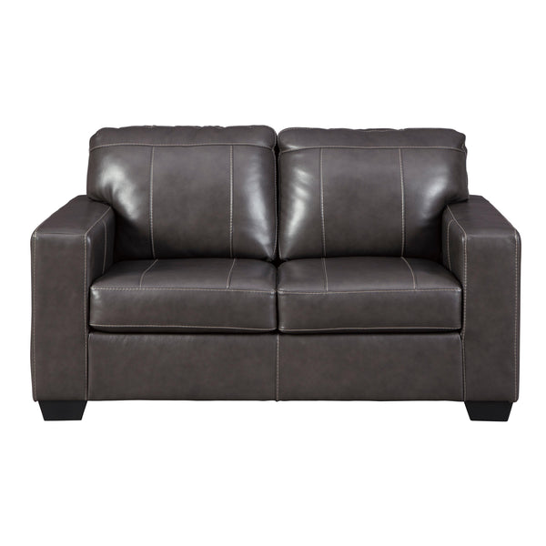 Signature Design by Ashley Morelos Stationary Leather Match Loveseat 3450335 IMAGE 1
