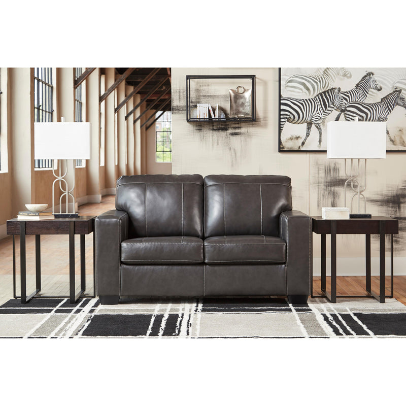 Signature Design by Ashley Morelos Stationary Leather Match Loveseat 3450335 IMAGE 5