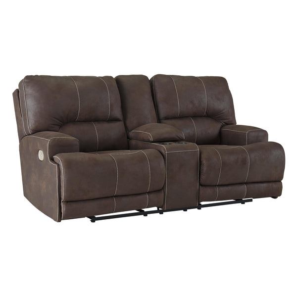 Signature Design by Ashley Kitching Power Reclining Leather Look Loveseat 4160418 IMAGE 1