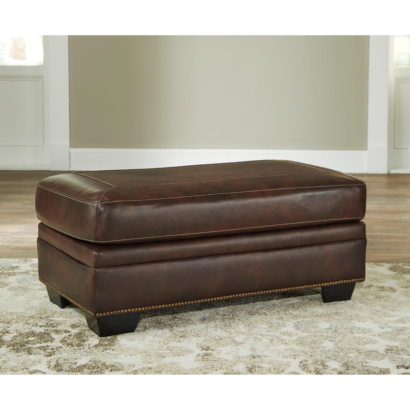 Signature Design by Ashley Roleson Leather Match Ottoman 5870214 IMAGE 2