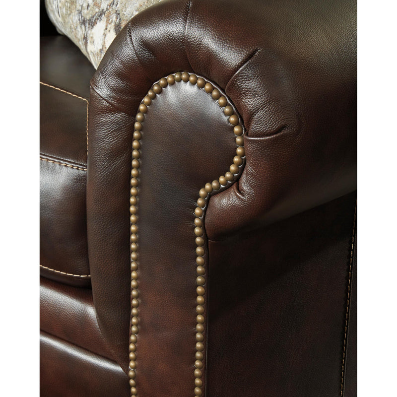 Signature Design by Ashley Roleson Stationary Leather Match Loveseat 5870235 IMAGE 3