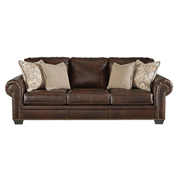 Signature Design by Ashley Roleson Stationary Leather Match Sofa 5870238 IMAGE 1