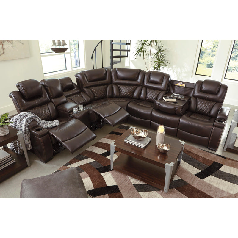 Signature Design by Ashley Warnerton Power Reclining Leather Look 3 pc Sectional 7540737/7540777/7540708 IMAGE 12