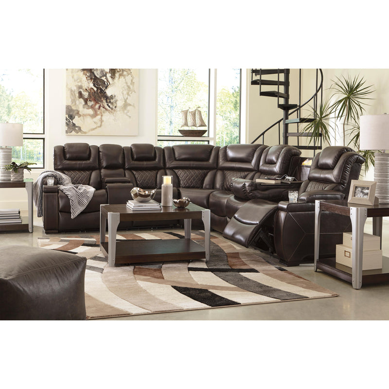 Signature Design by Ashley Warnerton Power Reclining Leather Look 3 pc Sectional 7540737/7540777/7540708 IMAGE 16