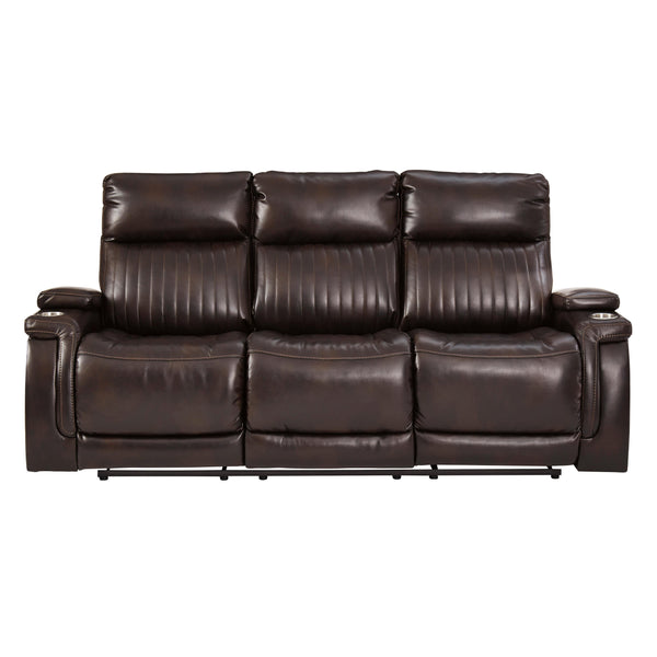 Signature Design by Ashley Team Time Power Reclining Leather Look Sofa 7830415 IMAGE 1