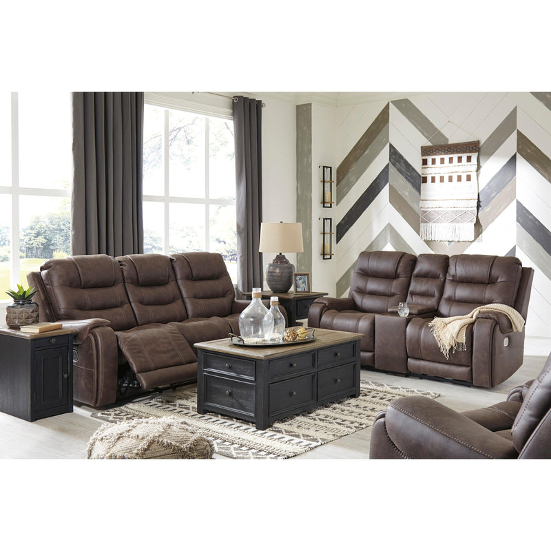 Signature Design by Ashley Yacolt Power Reclining Leather Look Loveseat 8200218 IMAGE 14