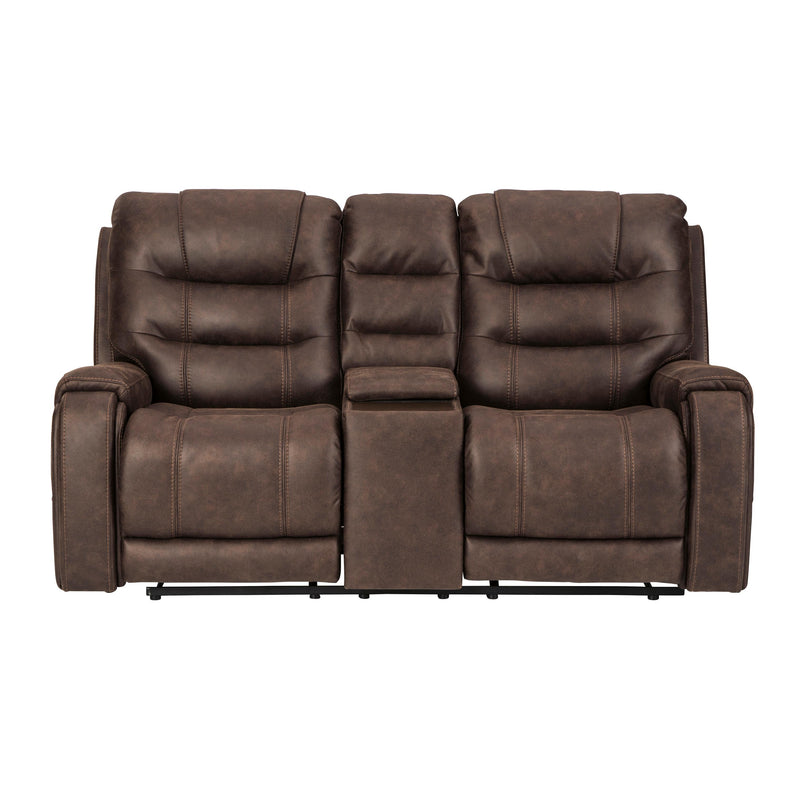 Signature Design by Ashley Yacolt Power Reclining Leather Look Loveseat 8200218 IMAGE 1