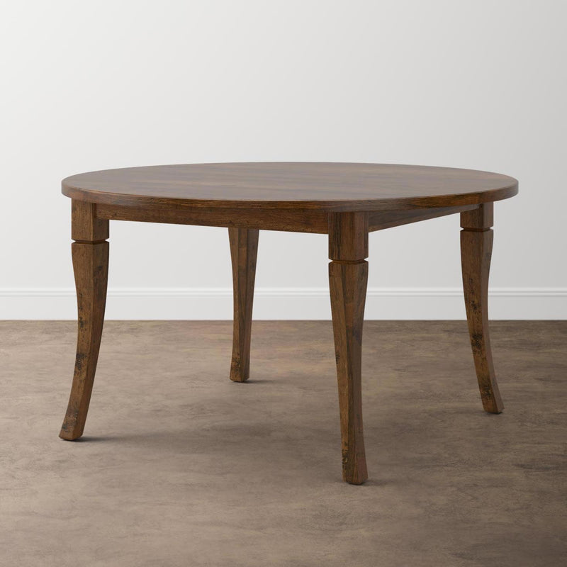 Bassett Round Bench Made Dining Table Midtown 4019-5454 Round Dining Table - Brown IMAGE 1