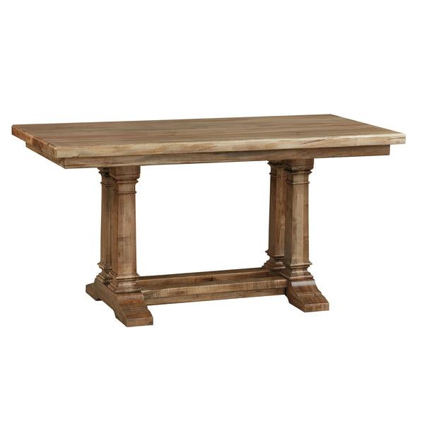 Bassett Bench Made Dining Table with Trestle Base Bench Made 4015-6032 Maple Gathering Table - Brown IMAGE 1