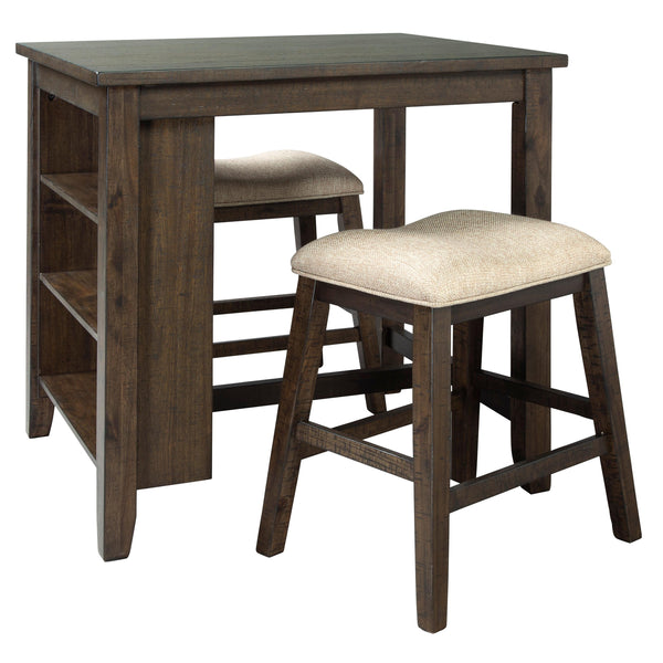 Signature Design by Ashley Rokane 3 pc Counter Height Dinette D397-113 IMAGE 1