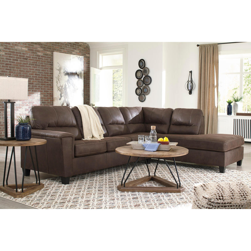 Signature Design by Ashley Navi Leather Look Sleeper Sectional 9400369/9400317 IMAGE 5
