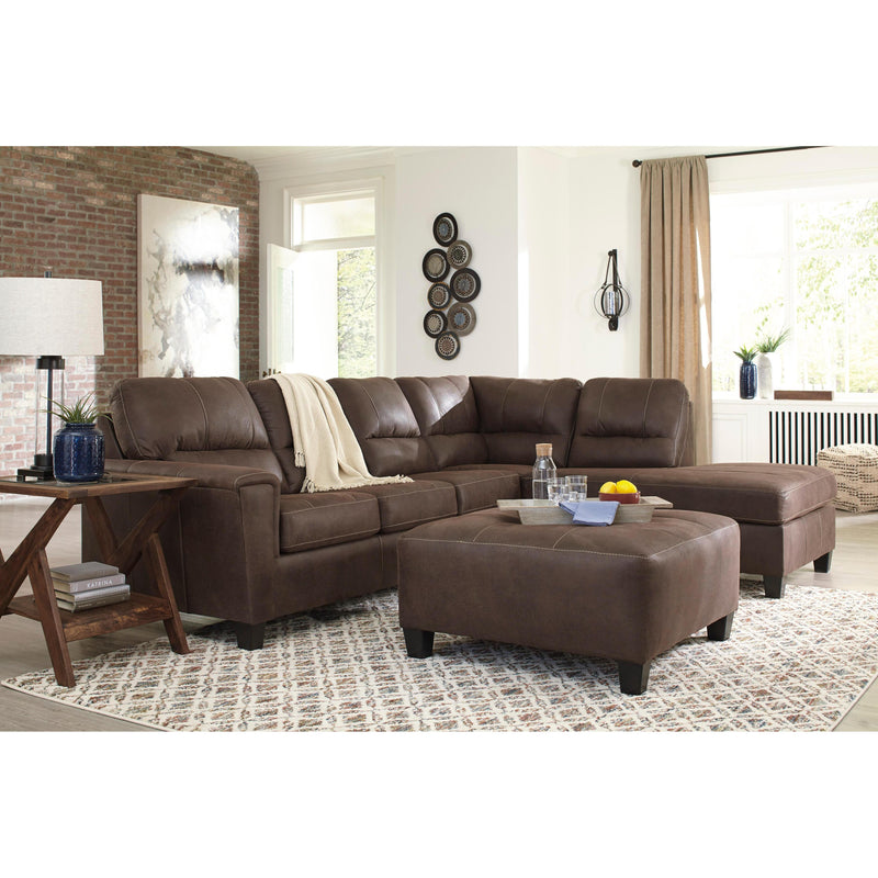 Signature Design by Ashley Navi Leather Look Sleeper Sectional 9400369/9400317 IMAGE 6