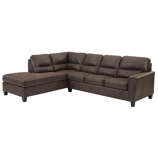 Signature Design by Ashley Navi Leather Look Sleeper Sectional 9400316/9400370 IMAGE 1