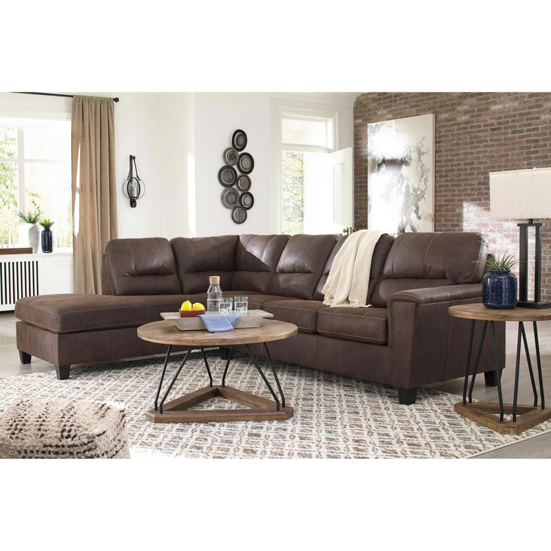 Signature Design by Ashley Navi Leather Look Sleeper Sectional 9400316/9400370 IMAGE 5