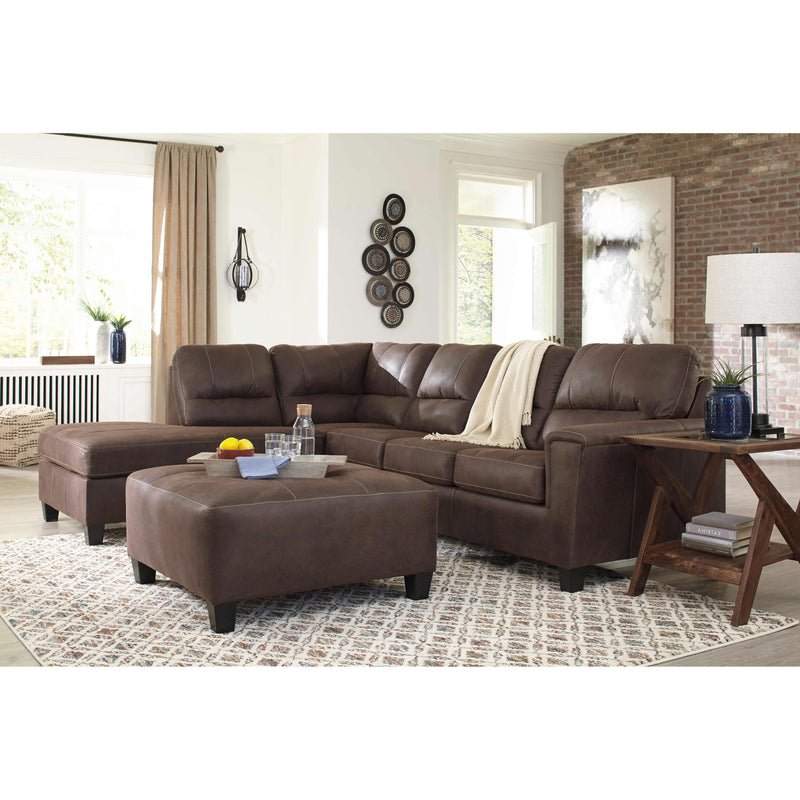 Signature Design by Ashley Navi Leather Look Sleeper Sectional 9400316/9400370 IMAGE 6