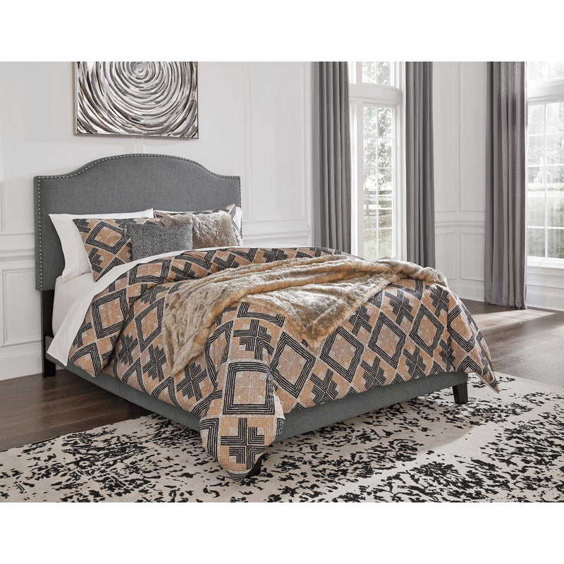 Signature Design by Ashley Adelloni Queen Upholstered Platform Bed B080-181 IMAGE 5