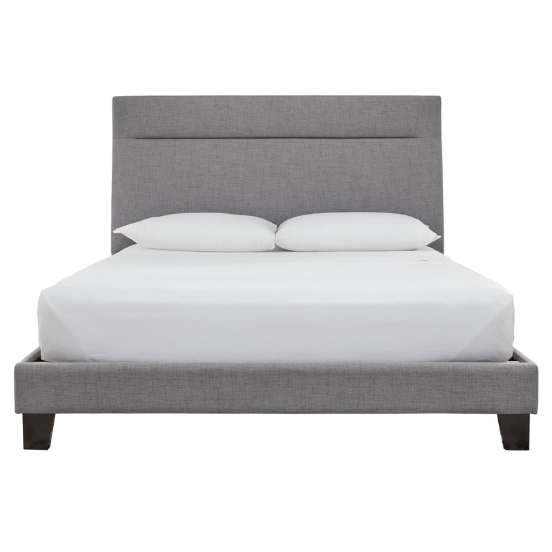 Signature Design by Ashley Adelloni Queen Upholstered Platform Bed B080-381 IMAGE 2