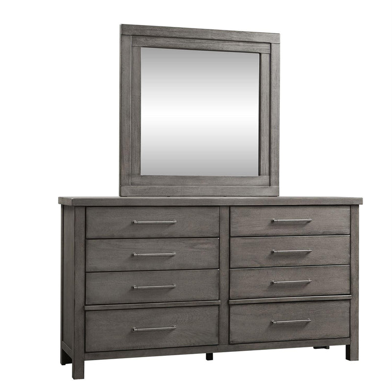 Liberty Furniture Industries Inc. Modern Farmhouse 8-Drawer Dresser with Mirror 406-BR-DM IMAGE 2