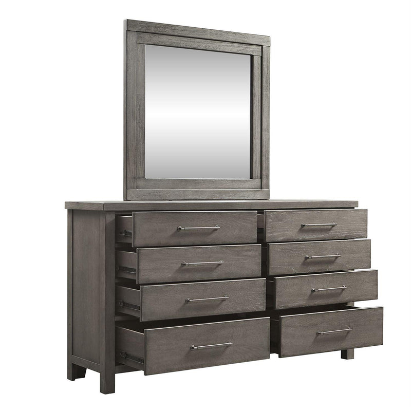 Liberty Furniture Industries Inc. Modern Farmhouse 8-Drawer Dresser with Mirror 406-BR-DM IMAGE 3