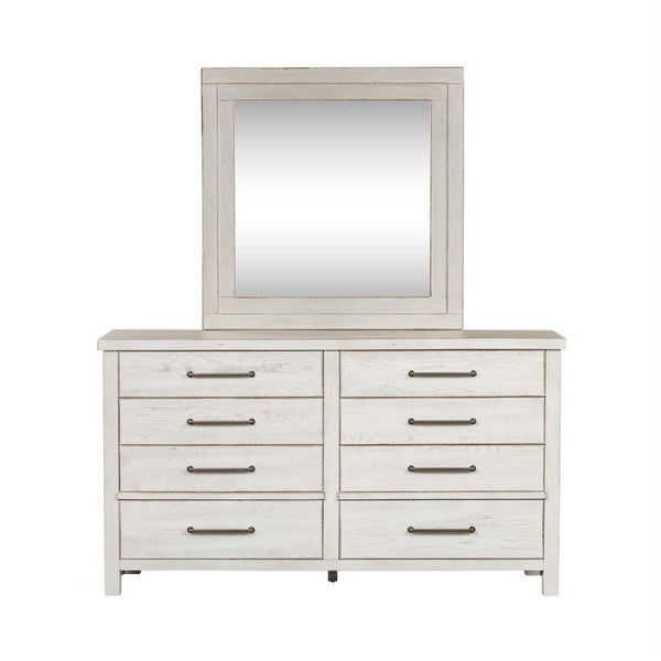 Liberty Furniture Industries Inc. Modern Farmhouse 8-Drawer Dresser with Mirror 406W-BR-DM IMAGE 1