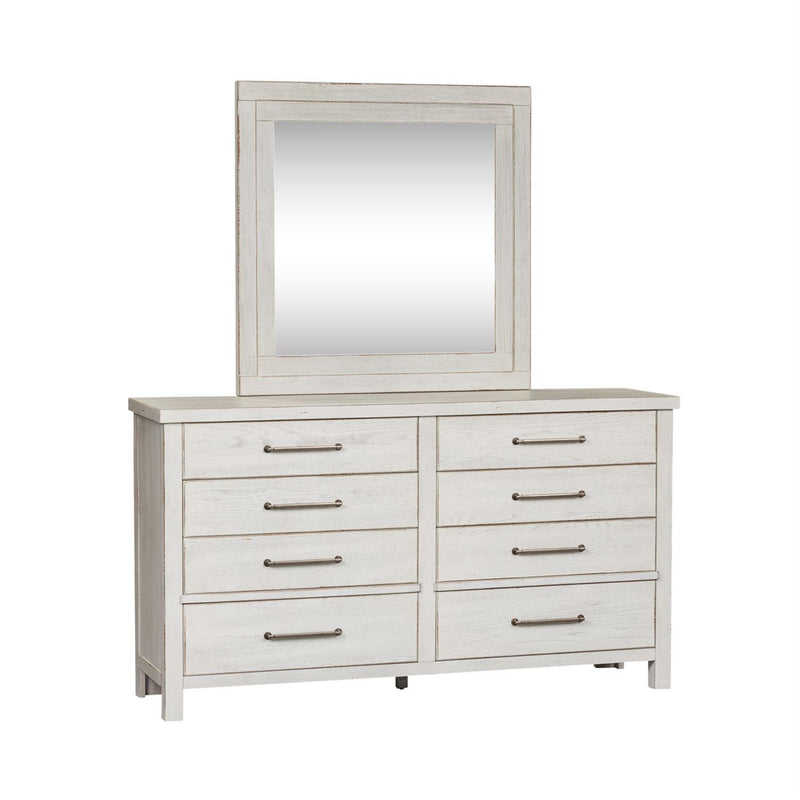 Liberty Furniture Industries Inc. Modern Farmhouse 8-Drawer Dresser with Mirror 406W-BR-DM IMAGE 2
