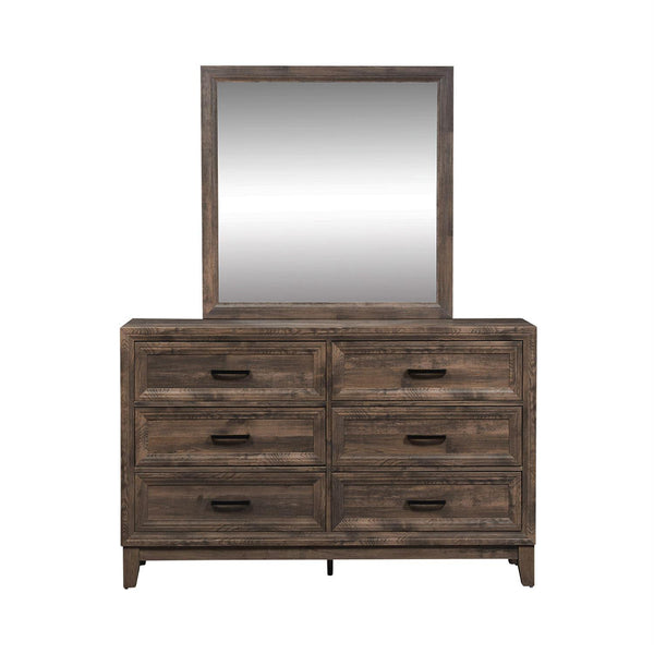 Liberty Furniture Industries Inc. Ridgecrest 6-Drawer Dresser with Mirror 384-BR-DM IMAGE 1