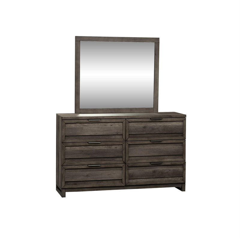 Liberty Furniture Industries Inc. Tanners Creek 6-Drawer Dresser with Mirror 686-BR-DM IMAGE 2