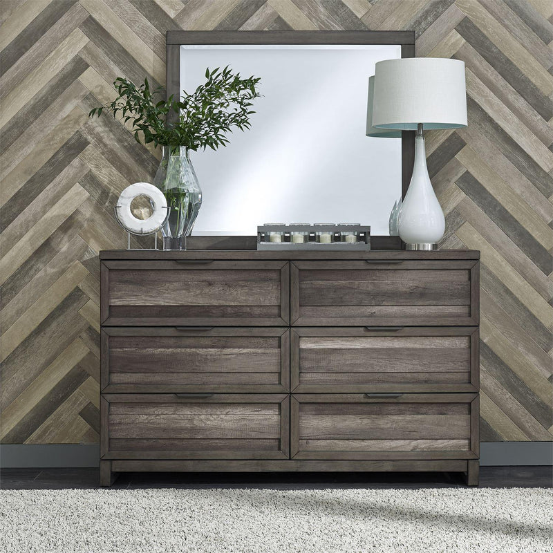 Liberty Furniture Industries Inc. Tanners Creek 6-Drawer Dresser with Mirror 686-BR-DM IMAGE 9