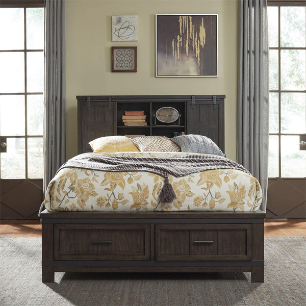 Liberty Furniture Industries Inc. Thornwood Hills California King Bookcase Bed with Storage 759-BR-CKBB IMAGE 1
