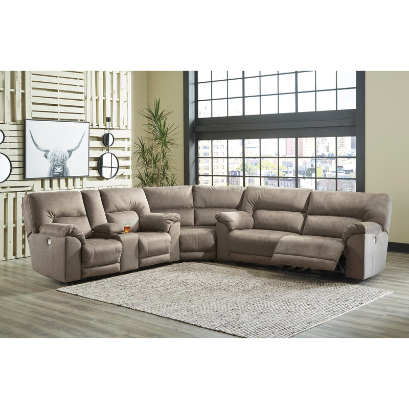 Benchcraft Cavalcade Power Reclining Leather Look 3 pc Sectional 7760147/7760177/7760196 IMAGE 3