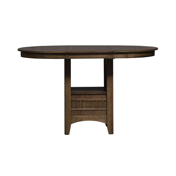Liberty Furniture Industries Inc. Oval Santa Rosa II Counter Height Dining Table with Pedestal Base 227-CD-PUB IMAGE 1