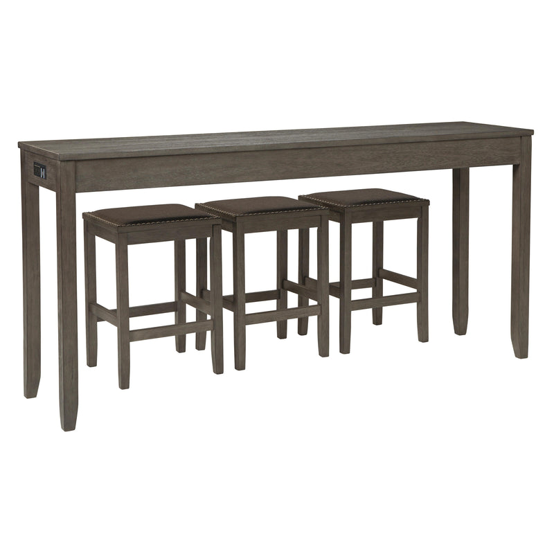 Signature Design by Ashley Caitbrook 4 pc Counter Height Dinette D388-223 IMAGE 2