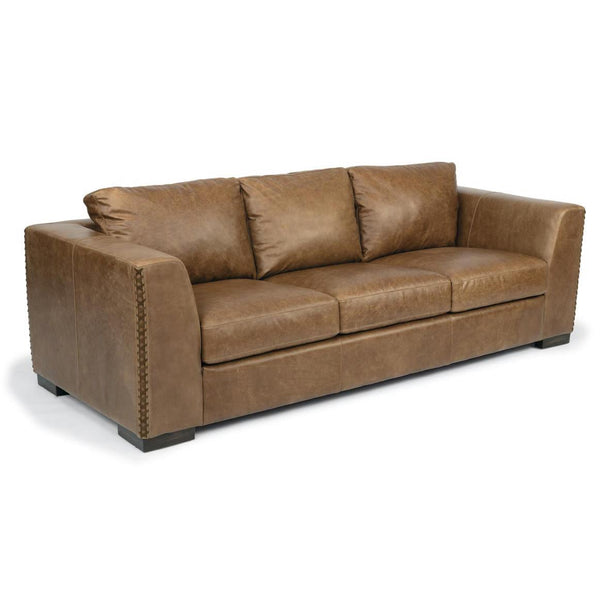 Flexsteel Hawkins Stationary Leather Sofa 1347-31-728-72 IMAGE 1