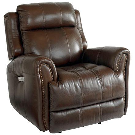 Bassett Marquee Power Leather Recliner 3707-P0U IMAGE 1