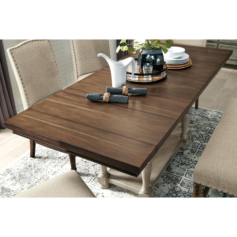 Signature Design by Ashley Lettner Counter Height Dining Table with Pedestal Base D733-32 IMAGE 3