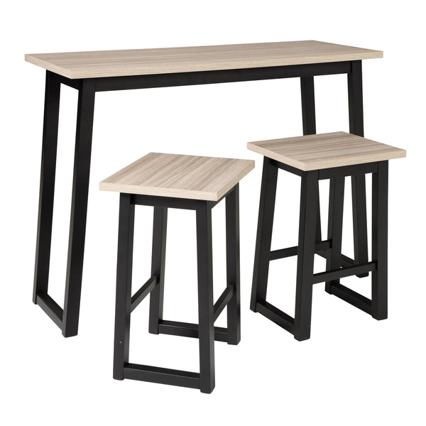 Signature Design by Ashley Waylowe 3 pc Counter Height Dinette D201-113 IMAGE 1