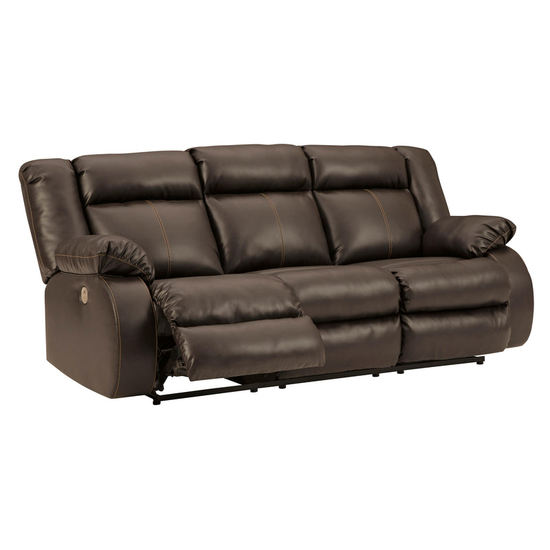 Signature Design by Ashley Denoron Power Reclining Leather Look Sofa 5350587 IMAGE 2